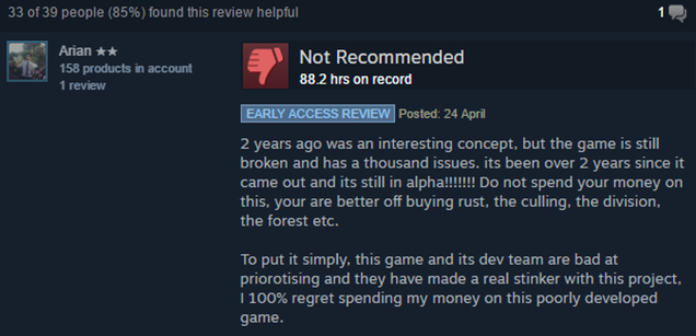 Illustration for article titled Seven Steam Games Whose Reviews Have Changed A Lot